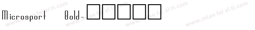 Microsport Bold字体转换